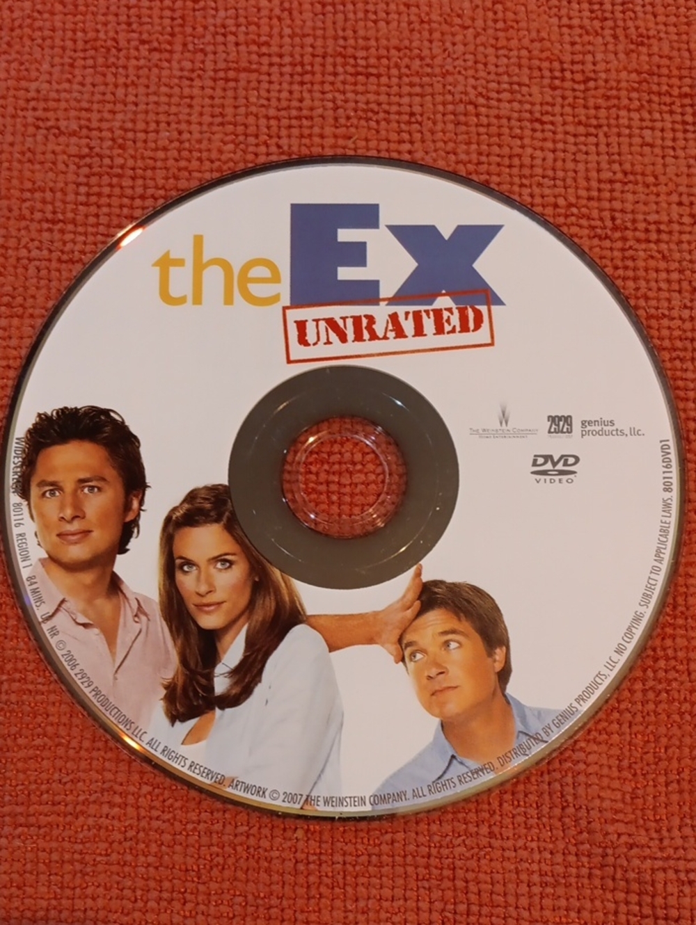 3/$6 The Ex - Unrated DVD *NO CASE*